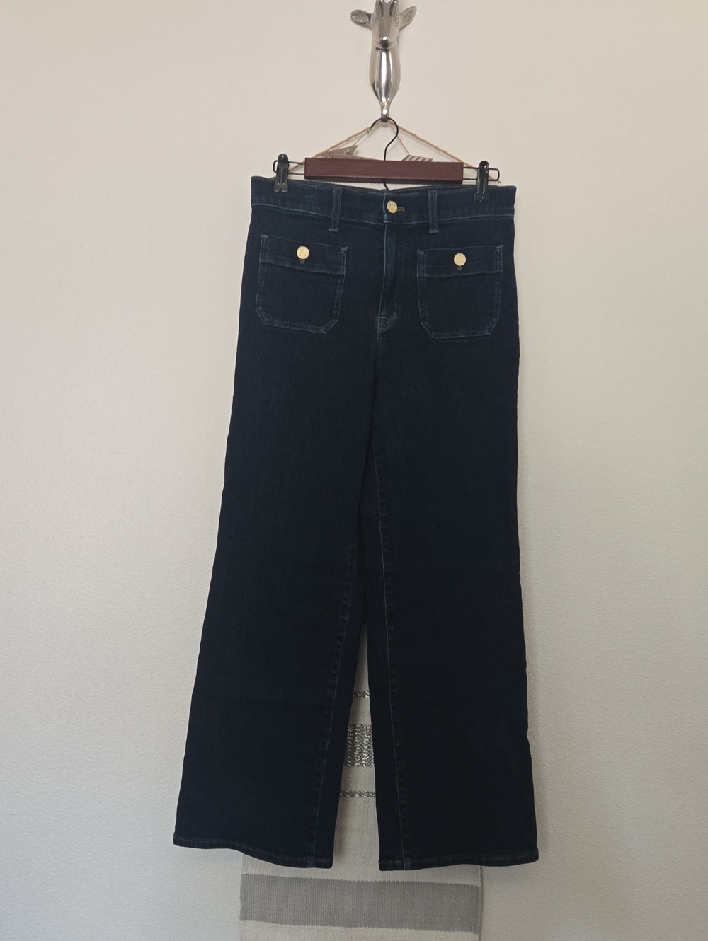 NEW J Crew Slim Wide Leg Jeans 28 Sailor Premium Denim Summer Style - Picture 5 of 12